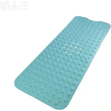 Alfombrilla ducha antideslizante resistente moho 100x40 cm, alfombrilla antideslizante PVC ducha goma suave ventosa orificio drenaje, rosa (1/5)