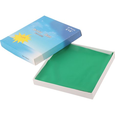 Digue dentaire en latex pour traitement de canal, 6x6 pouces, 36 pièces - Outil d'hygiène buccale, restauration dentaire sûre (1/5)