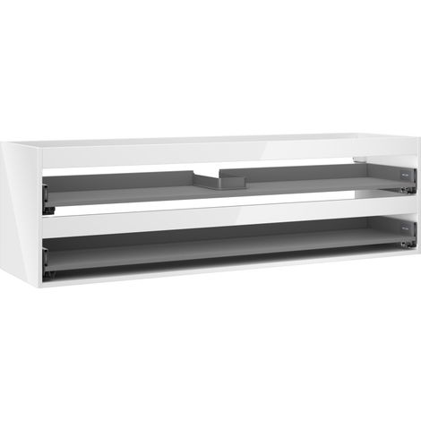 Coffre de meuble sous-lavabo Mexen Box-A 160 cm, 2 tiroirs, blanc brillant - 91AX0-1600-470-2-00 (1/5)