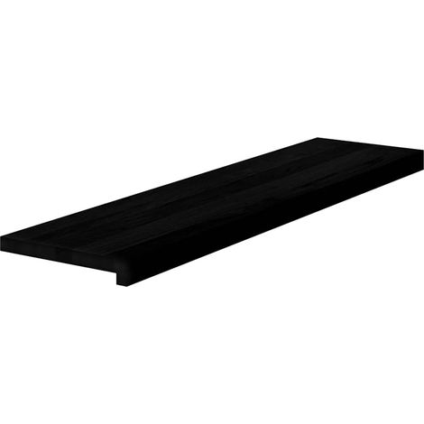 vidaXL Stair Treads 4 pcs Brown Black 100x25x2 cm Solid Wood Oak