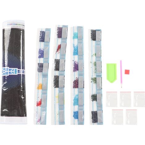 Kit de Peinture Strass Tour Moderne Lumineux, Décoration Murale Salon Maison (1/5)