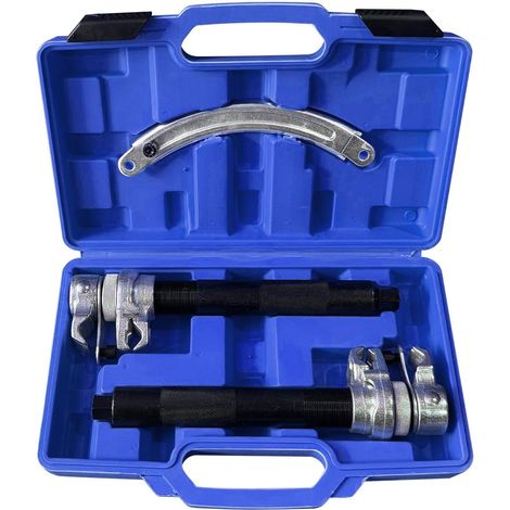 Set di 3 tenditori per molle Attrezzo professionale per molle auto Tuning e abbassamento Tenditore ammortizzatori Carico massimo 1,2 t (1200 kg) (blu) (1/5)