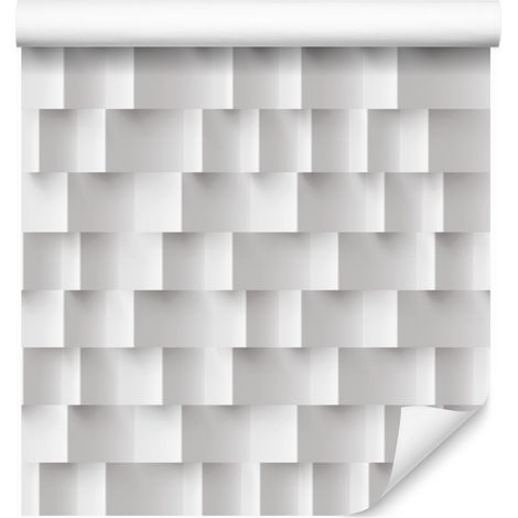 Carta da parati con motivo geometrico moderno ed effetto 3D, 50x1000 cm. (1/5)