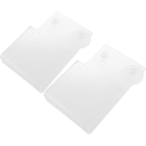 2pièces Porte-brochures Mural Transparent Acrylique avec Ventouses Support pour Magazines et Documents Organisation sans Perçage pour Intérieur (1/5)