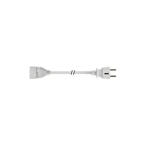 Cable de extensión Perel 3 metros blanco 3500 vatios