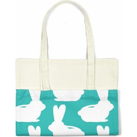 Sac Shopping - Coton - 34 X 40 Cm - Anses Longues 30 Cm - Noir - 1 Piece (1/4)