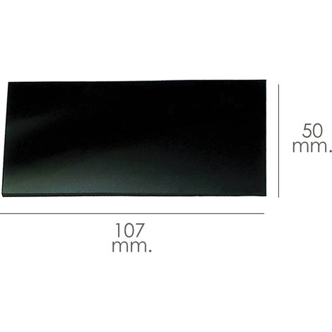 Cristal oscuro 107x50 mm tipo DIN11 para pantalla soldadura Wolfpack