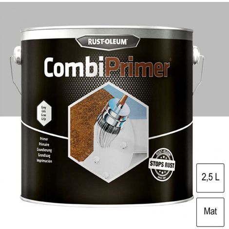 Primaire antirouille Combiprimer Gris mat 2,5L RUST-OLEUM