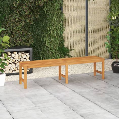 Banc de jardin Banquette de Jardin - Mobilier de jardin 180 cm Bois de teck solide BV536858 - BonneVie (1/5)