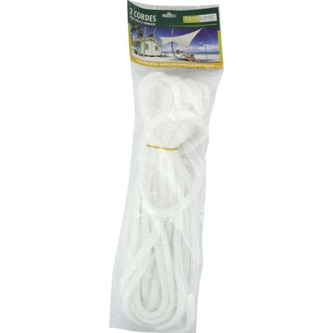JARDILINE - Corde tressée polypropylène 10 mm 5 m lot de 2 cordes (1/5)
