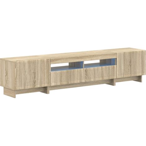 Maison Exclusive - 5-teiliges LED TV Schrank Sonoma-Eiche Holzwer (1/5)