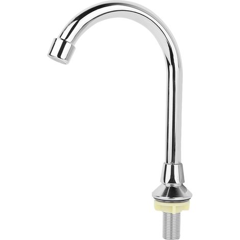 Robinet lavabo à pédale cuivre pour cuisine professionnelle (1/5)