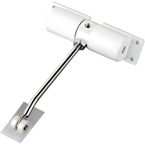 Zinc Alloy Adjustable Automatic Door Closer for Home or Commercial Use (White) (1/4)