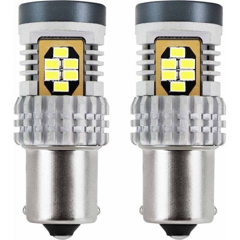Ampoules LED CANBUS 3020 24SMD 1156 BA15S P21W R10W R5W Blanc 12V 24V AMIO-02797 (1/3)