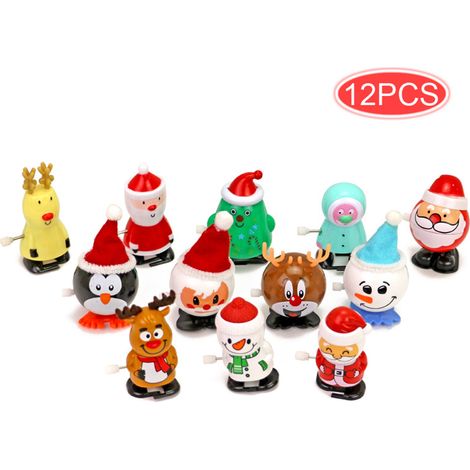 12 Pièces Jouets à Remontoir de Noël - Assortiment de Petits Jouets pour Enfants - Cadeau de Fête (1/5)