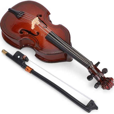 Mini Instruments de Musique en Bois pour Décor Maison - Ornements 10cm Idée Cadeau (1/5)