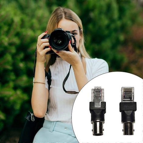 Adaptateur convertisseur BNC femelle vers RJ45 mâle, connecteurs coaxiaux pour testeur de ligne (1/4)