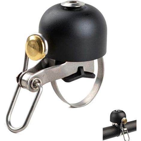 Campanello per bicicletta, clacson per bicicletta, campanello classico per manubri da bici da strada, MTB, BMX da 22 a 26 mm (1/5)