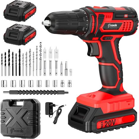 Kit maletín taladro percutor cid2051bca 20 v con baterías y accesorios (1/5)