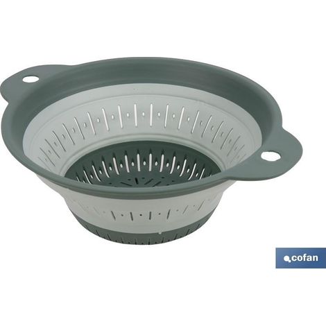 Escurridor plegable verde 1,8 L con sistema de almacenamiento eficiente (1/5)