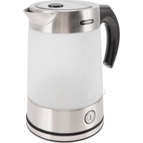Bouilloire Électrique 1,7L Verre Borosilicate Thé Café Bouilloire Arrêt Automatique Chauffe-Eau Plan de Travail Cuisine Prise UE 220-240V (1/5)