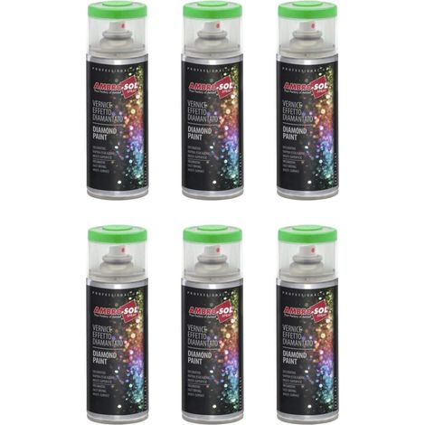 Bomboletta Spray Metallizzato Ambrosol 400 ml Rosso 6 Pezzi