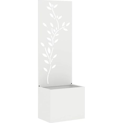 Écran de confidentialité de jardin Floral Blanc 50 x 140 cm CFW494092 (1/5)