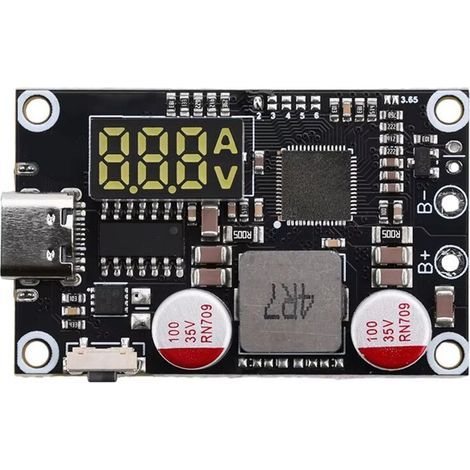 Module power bank charge rapide 45W 2-6S PD QC DIY carte compatible batterie lithium Type-C (1/5)