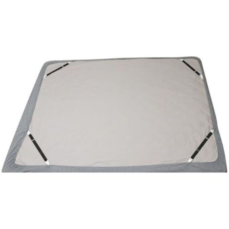 (Lot de 4 courts noirs) Sangles de support de drap de lit - Clips de drap-housse réglables Bretelles de fixation de drap de lit Support de pince élastique utilisé pour les draps de lit, les housses de (1/5)
