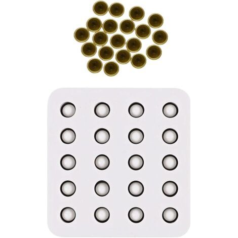 Moule De Greffage D'abeilles  Moule à Cire 20 Alvéoles Anti-Adhésif - Outils Stables Manuels Résistants À La Chaleur Pour Apiculture Débutant Urbain Professionnel (1/5)