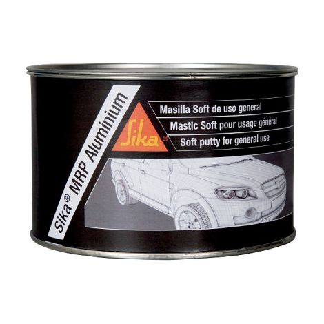 Stucco fine in alluminio per la riparazione della carrozzeria - SIKA MRP Alluminio - Grigio - 2,5kg