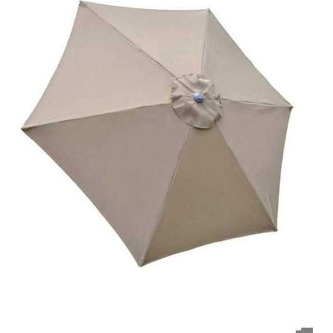 Toile de rechange pour parasol, diamètre 3 mètres [convient aux parasols à 8 baleines] Parasol d'extérieur,parasol imperméable, kaki (1/5)
