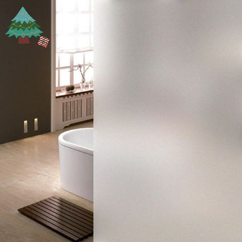 Opaque anti-reflective window film: UV protection, cold protection, untinted film (frosted white, 90 x 200 cm)