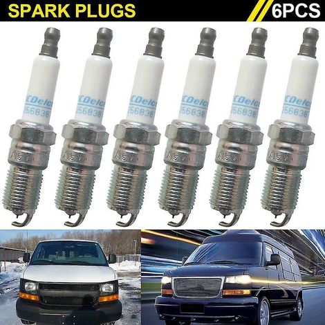 6 Pcs Iridium Spark Plugs For Acdelco 41-101 12568387 (1/4)