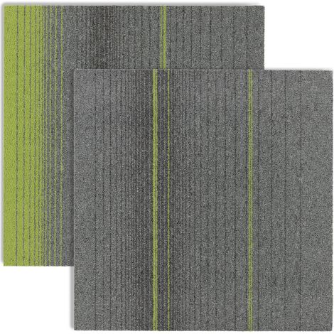 Teppichfliese Sheffield Gemischt Grün 133f36 50 x 50 cm