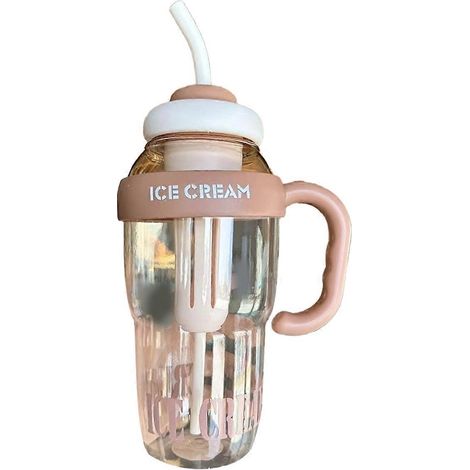 Neuer tragbarer 1300-ml-Trinkbecher mit Strohhalm, Sport-Trinkflasche, Wasserkocher B--