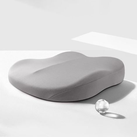 Coussin Réhausseur Siège Auto Femme 6-9 cm – Coussin Orthopédique Mémoire de Forme pour Conduite, Rehausseur de Siège Universel 4 Saisons, Gris Élégant
