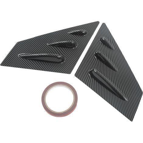 2 pièces Rétroviseur Latéral Déflecteur d'Air Prise de Fenêtre Couvre-Louvers Remplacement pour Subaru WRX STI 2015-2021 Style Fibre de Carbone (1/5)