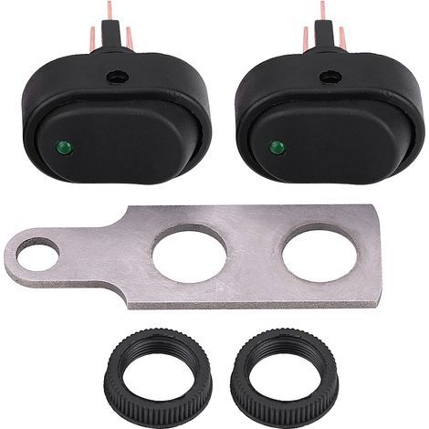 12V Motorrad-Roller-LED-Scheinwerfer mit Ein-/Ausschalter und grüner Kontrollleuchte Typ A (1/5)
