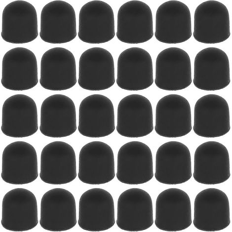 50 embouts de rechange en silicone pour stylet capacitif à écran tactile-0.70X0.60X0.60CM-Black