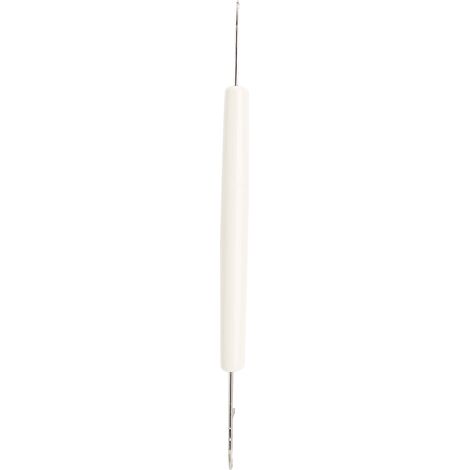 Ago a doppia punta per macchina per maglieria, manico in canna argentata, accessori LK360, LK150, LK100, SK860 (1/5)