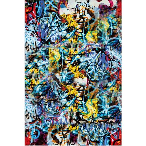 VETRO Glasscheibe GRAFFITI B 1200 x H 1800 mm Motivdruck
