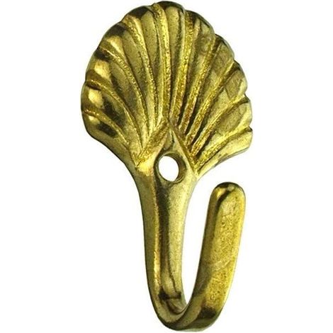 CONDY - GANCIO DECORATIVO IN OTTONE NICHELATO PZ.1