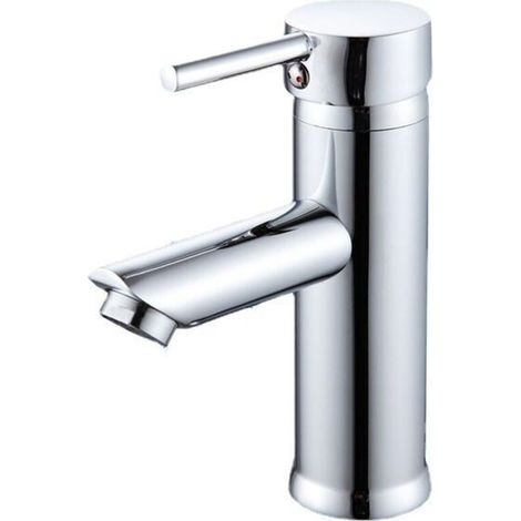 Robinet Salle De Bain Mitig Lavabo, Robinet Lavabo En Chromé Plaqué, Robinet Salle Moderne Robinet Lavabo, Robinet De Lavabo De Salle De Bain À Levier Simple, Laiton Massif Chromé