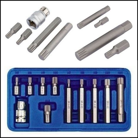 Kit set chiavi xzn serie inserti millerighe mille righe xzn audi seat skoda vw