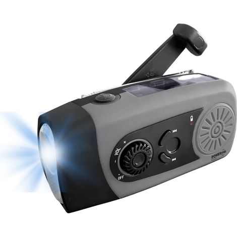 Radio multi-fonctions 3 en 1 Coyote- chargement solaire - dynamo - USB (1/5)