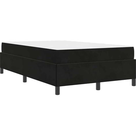 Estructura de cama Negro y Blanco 120 x 190 cm Terciopelo vidaXL (1/5)