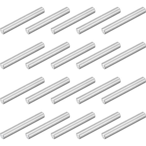 20pcs M4x30mm Goupille Cylindrique Étagère, Goujons Cylindriques Acier Inoxydable 304, Support Cheville d'Étagère Fixation pour Fabrication Industrie Mécanique Installation Meuble (1/5)
