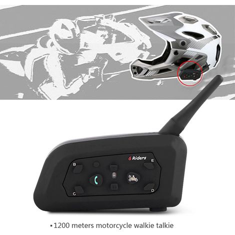 (Produit sous licence) Talkie-walkie moto VENTPHONE V6 1200m (Pack individuel) (1/5)