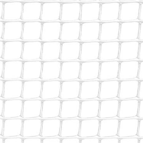 Rotolo di rete leggera colore bianco 1x25m Cornice: 10x10mm Faura